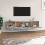 Mobili Parete 2 pz Grigio Sonoma 100x36,5x35 cm in truciolato