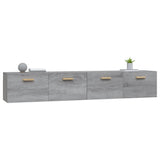 Mobili Parete 2 pz Grigio Sonoma 100x36,5x35 cm in truciolato