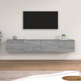 Mobili Parete 2 pz Grigio Sonoma 100x36,5x35 cm in truciolato