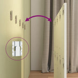 Testiera per Letto con Comodini in Legno truciolato Bianco