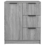 Credenze 2 pz Grigio Sonoma 60x30x70 cm in Legno truciolato