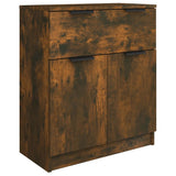 Credenze 3 pz Rovere Fumo in Legno truciolato