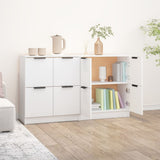 Credenze 2 pz Bianco 60x30x70 cm in Legno truciolato