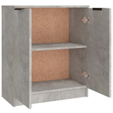 Credenze 3 pz Grigio Cemento in Legno truciolato