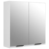 Set di Mobili da Bagno 3 pz Bianco in Legno truciolato