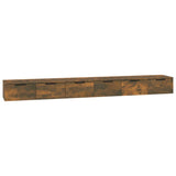Mobili a Muro 2 pz Rovere Fumo 102x30x20cm in Legno truciolato
