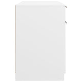 Scrivania con Mobile Laterale Bianco in Legno truciolato