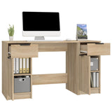 Scrivania con Mobile Laterale Rovere Sonoma Legno truciolato