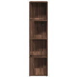 Scaffale Angolare Rovere Marrone 33x33x132 cm Legno truciolato
