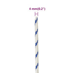 Corda per barca Bianca 4 mm 25 m in Polipropilene