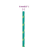 Corda per barca Verde 6 mm 50 m in Polipropilene