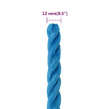 Corda da Lavoro Blu 12 mm 50 m in Polipropilene