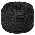 Corda da Lavoro Nera 10 mm 500 m in Polipropilene
