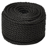 Corda da Lavoro Nera 10 mm 500 m in Polipropilene