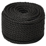 Corda da Lavoro Nera 12 mm 50 m in Polipropilene