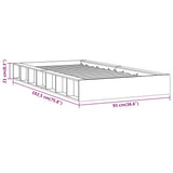 Giroletto Ambra 75x190 cm Small Single in Legno Massello