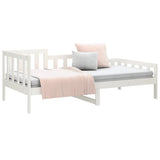 Dormeuse senza Materasso Bianca 80x200 cm Legno Massello Pino