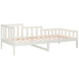 Dormeuse senza Materasso Bianca 80x200 cm Legno Massello Pino