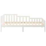 Dormeuse senza Materasso Bianca 80x200 cm Legno Massello Pino