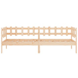 Dormeuse senza Materasso 90x200 cm in Legno Massello di Pino