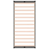 Giroletto Nero 75x190 cm Small Single in Legno Massello