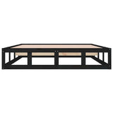 Giroletto Nero 140x190 cm in Legno Massello