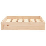 Cuccia per Cani 51,5x44x9 cm in Legno Massello di Pino