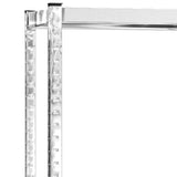 Portapneumatici a 2 Livelli Argento 110x40x110 cm in Acciaio