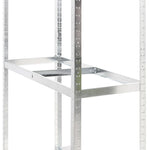 Portapneumatici a 2 Livelli Argento 110x40x180 cm in Acciaio