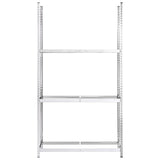 Portapneumatici a 3 Strati 2 pz Argento 110x40x200cm in Acciaio
