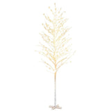 Betulla Bianca con LED Bianco Caldo 672 LED 400 cm