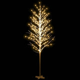 Betulla Bianca con LED Bianco Caldo 672 LED 400 cm