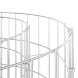 Compostiera da Giardino 50x50 cm in Acciaio Zincato