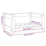 Cuccia per Cani Ambra 55,5x45,5x28 cm Legno Massello di Pino