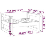 Cuccia per Cani Nera 55,5x45,5x28cm in Legno Massello di Pino