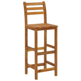 Set da Bar per Balcone 3 pz in Legno Massello di Acacia