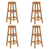 Set da Bar per Giardino 9 pz in Legno Massello di Acacia
