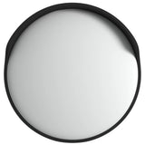 Specchio stradale convesso per esterni nero 45 cm in policarbonato