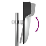 Specchio stradale convesso per esterni nero 60 cm in policarbonato