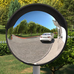 Specchio per Traffico Convesso Nero 60 cm in Policarbonato