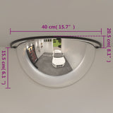 Specchi a Mezza Cupola per Traffico 2 pz 40 cm in Acrilico