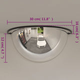 Specchi a Mezza Cupola per Traffico 2 pz 30 cm in Acrilico