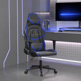 Sedia da Gaming Massaggiante Nero e Blu in Similpelle