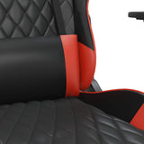 Sedia da Gaming Massaggiante Rosso e Nero in Similpelle