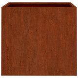 Fioriere 2 pz 32x30x29 cm Acciaio Corten