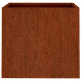 Fioriere 2 pz 32x30x29 cm Acciaio Corten