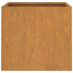 Fioriere 2 pz 42x40x39 cm Acciaio Corten