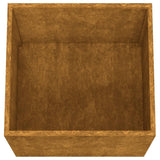 Fioriere 2 pz 42x40x39 cm Acciaio Corten