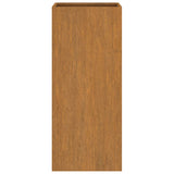 Fioriera 32x29x75 cm in Acciaio Corten