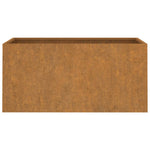 Fioriera 62x30x29 cm Acciaio Corten